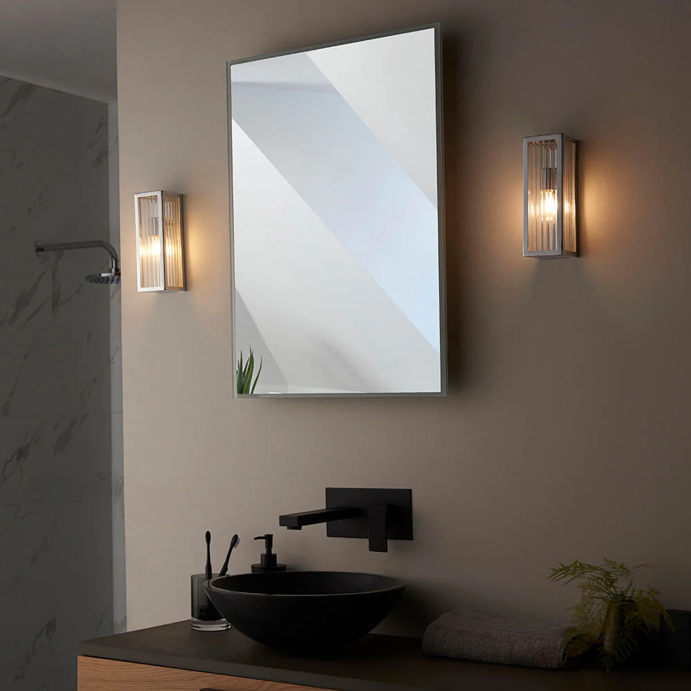Ithaca Bathroom Wall Light IP44 - Ribbed Promotional Offer - Image 3