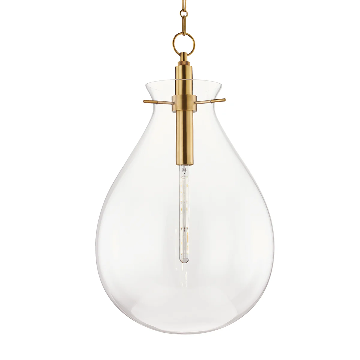Ivy 1Lt S/M/L Pendant - Brass/Nickel - Image 2