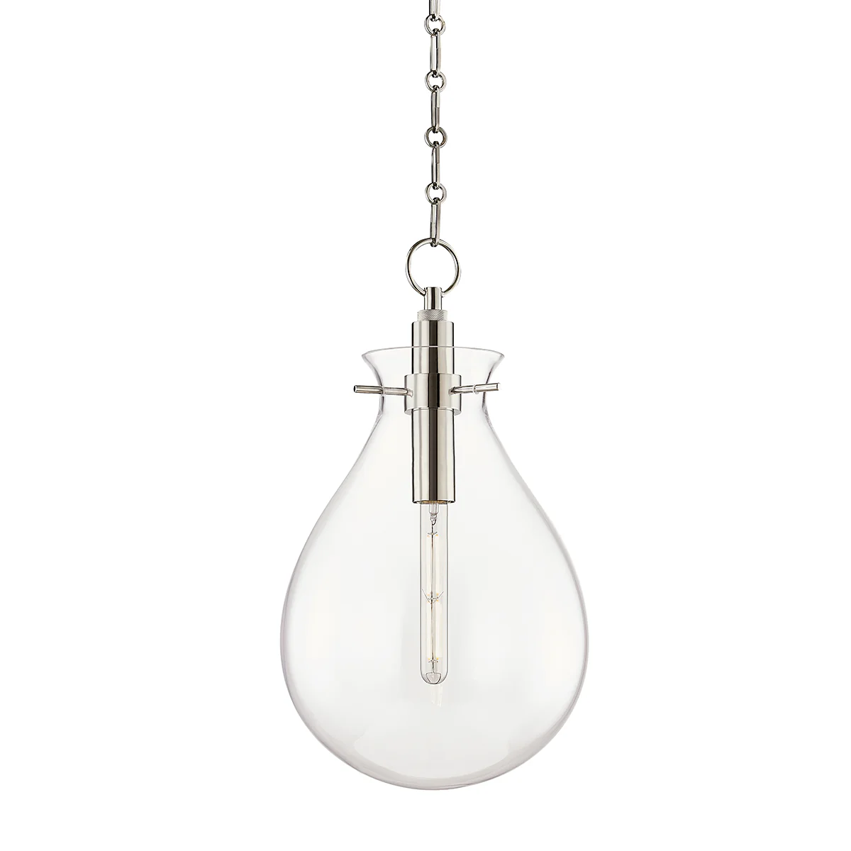 Ivy 1Lt S/M/L Pendant - Brass/Nickel - Image 4