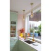 Ivy 1Lt S/M/L Pendant - Brass/Nickel - Image 5