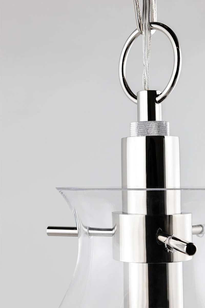 Ivy 1Lt S/M/L Pendant - Brass/Nickel - Image 7