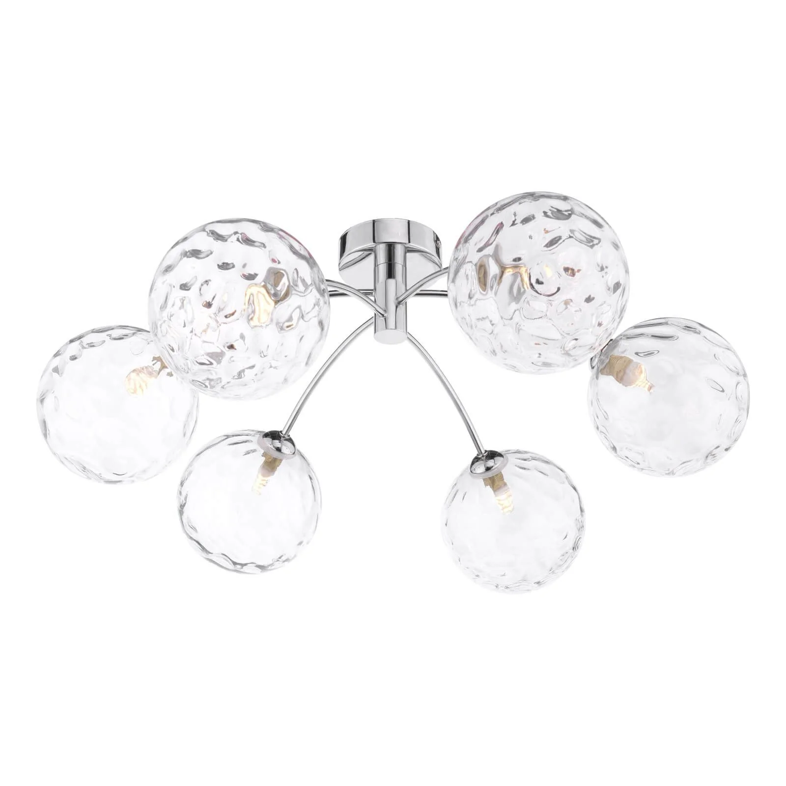 Izzy 4/6Lt Semi Flush Ceiling Light - Various Finishes - Image 10