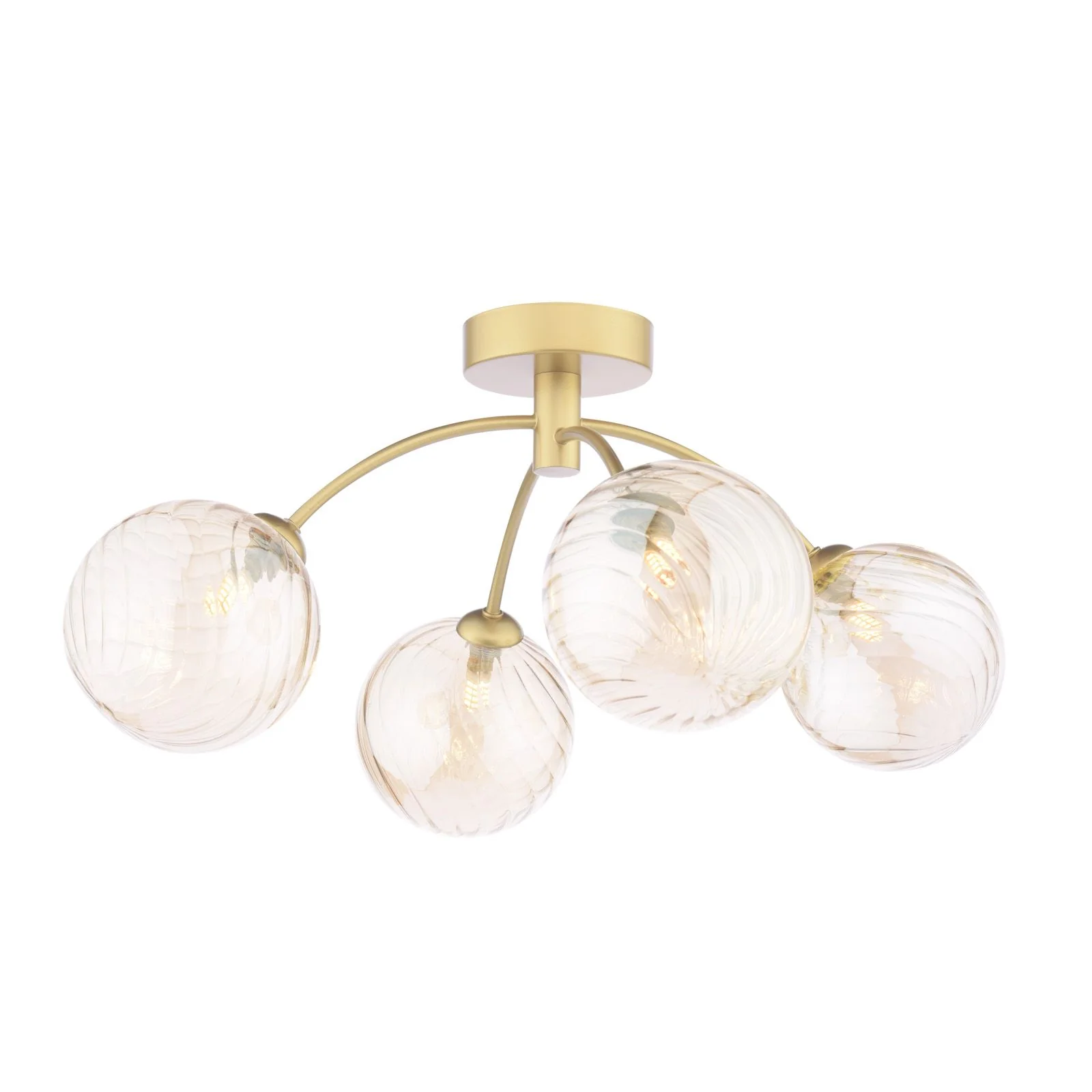 Izzy 4/6Lt Semi Flush Ceiling Light - Various Finishes - Image 13