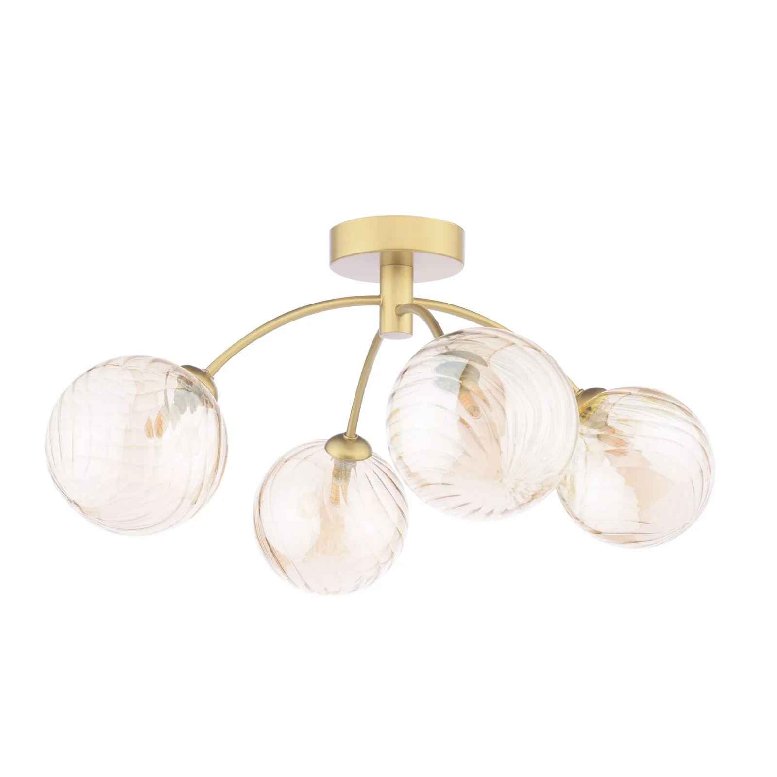 Izzy 4/6Lt Semi Flush Ceiling Light - Various Finishes - Image 15