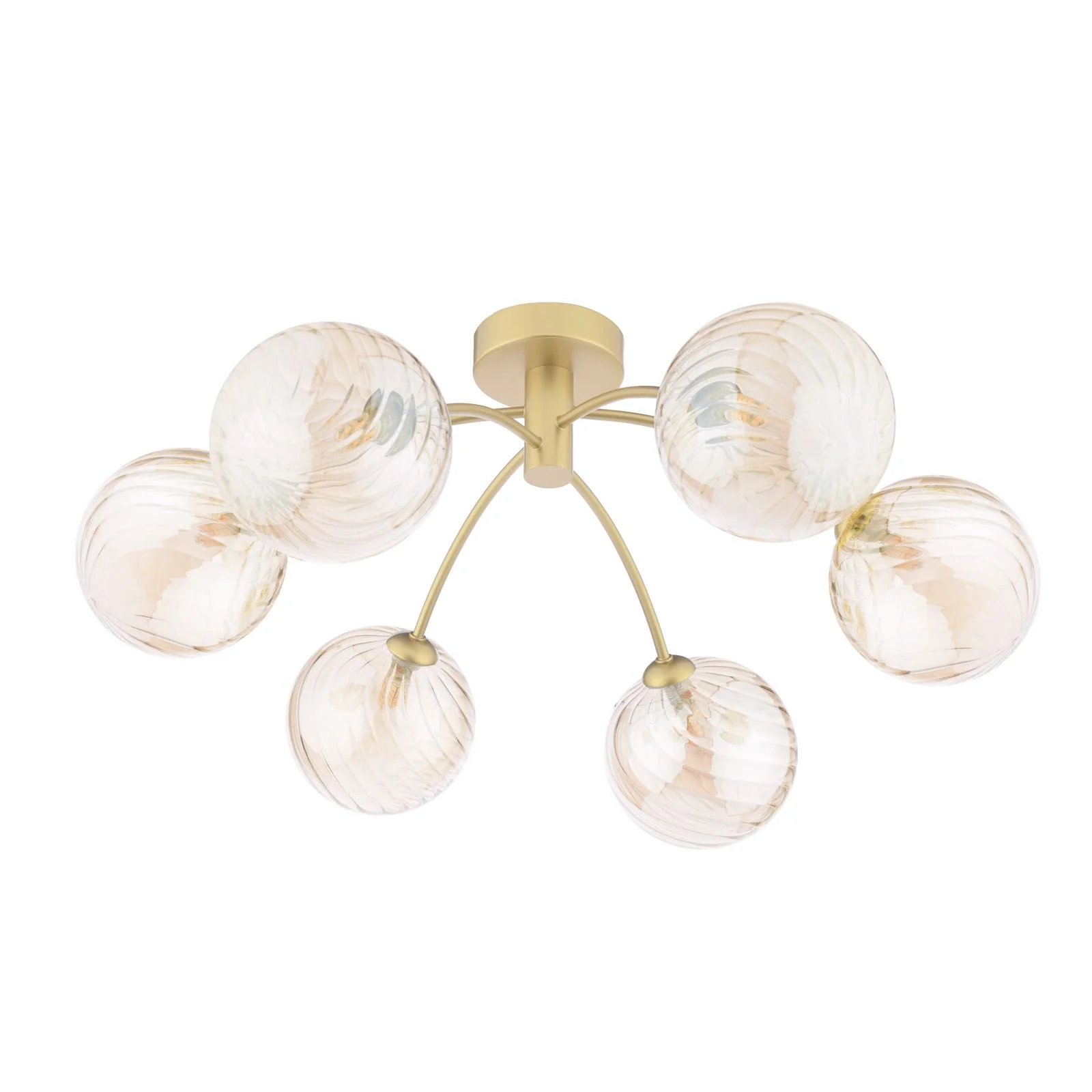 Izzy 4/6Lt Semi Flush Ceiling Light - Various Finishes - Image 16