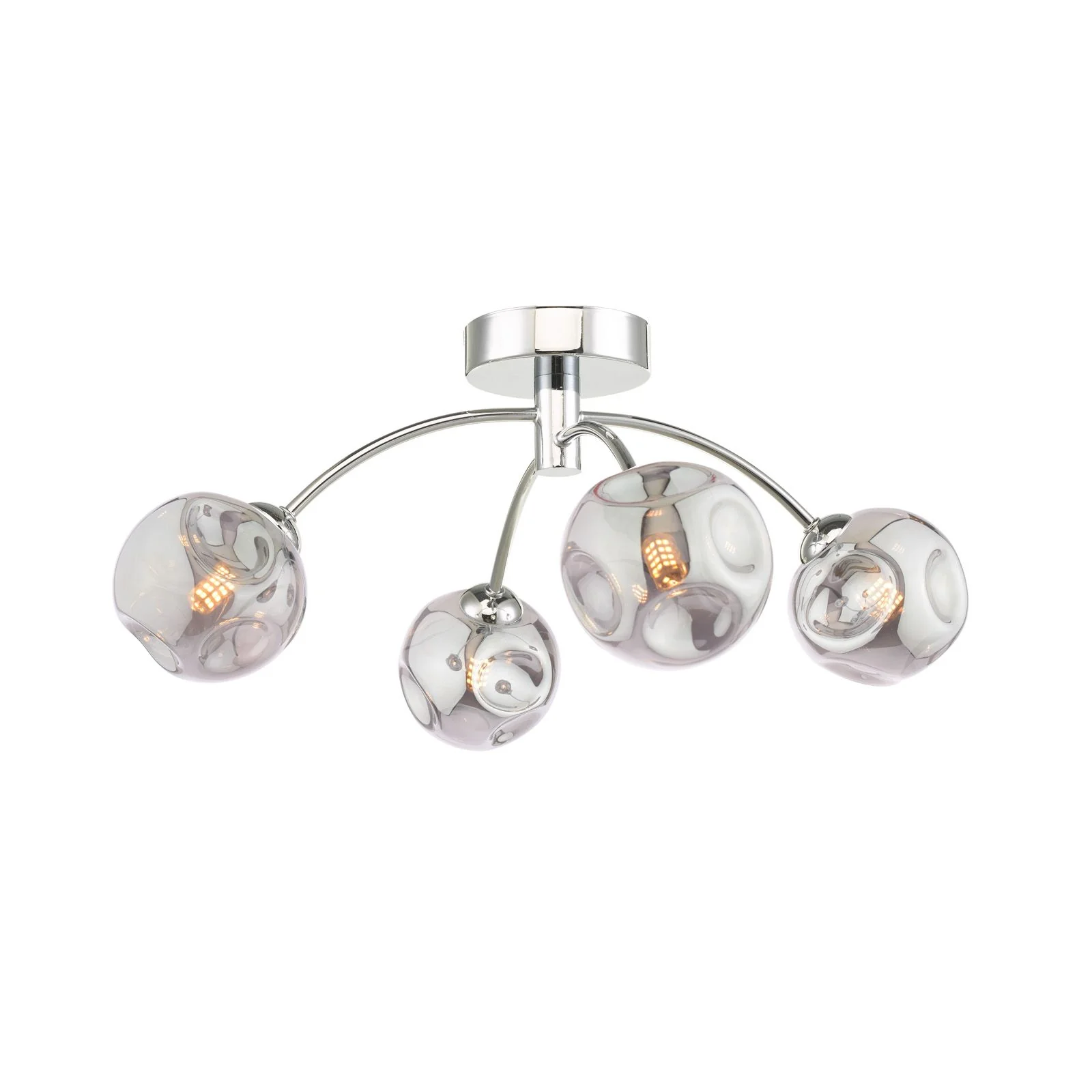 Izzy 4/6Lt Semi Flush Ceiling Light - Various Finishes - Image 17
