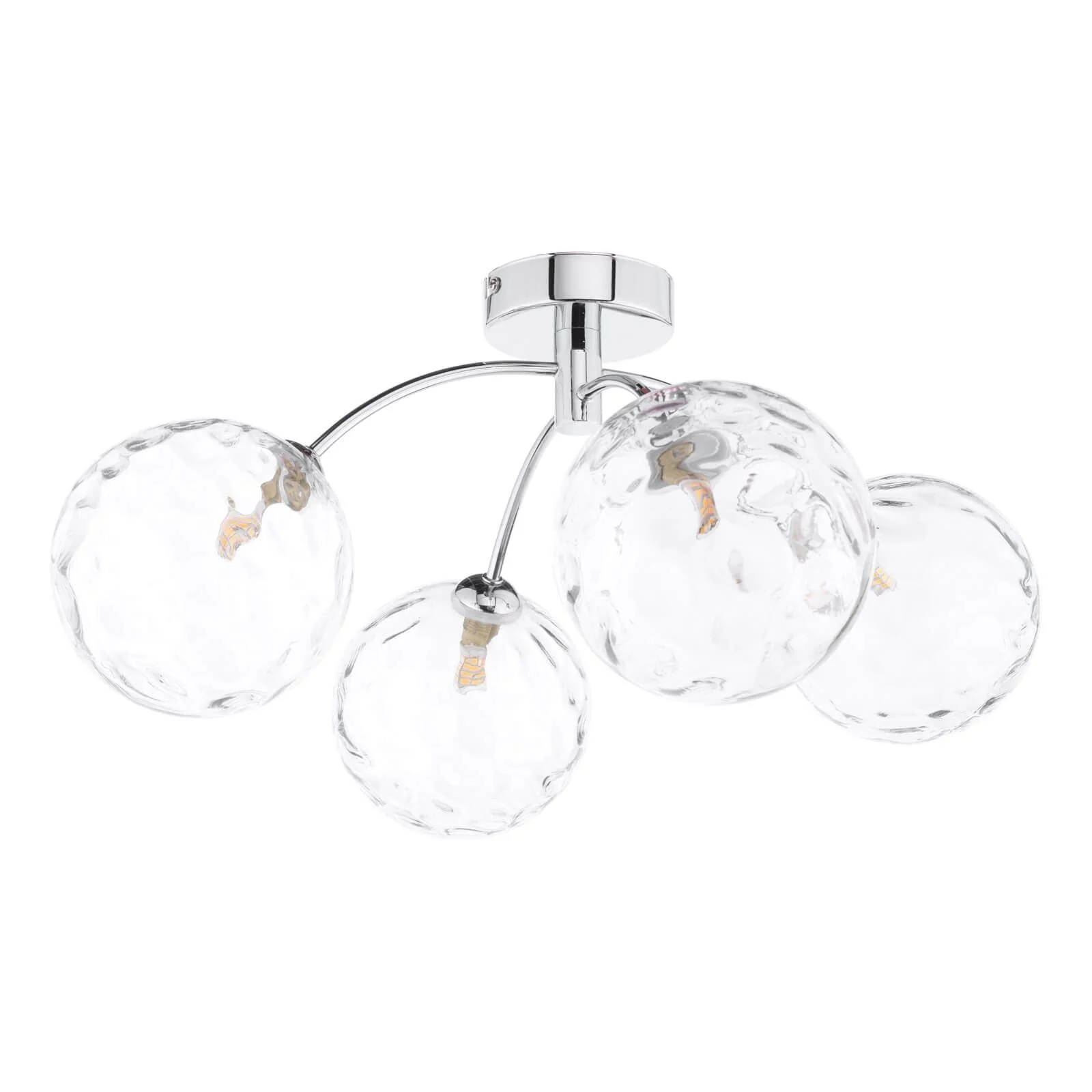 Izzy 4/6Lt Semi Flush Ceiling Light - Various Finishes - Image 2