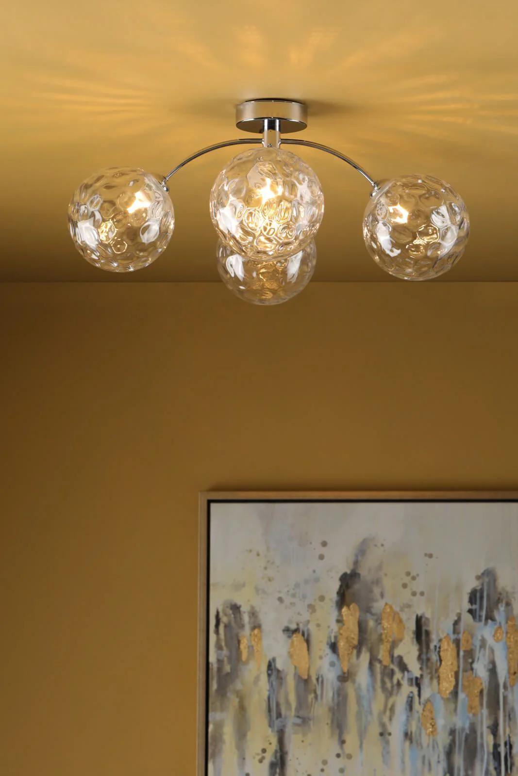 Izzy 4/6Lt Semi Flush Ceiling Light - Various Finishes - Image 3