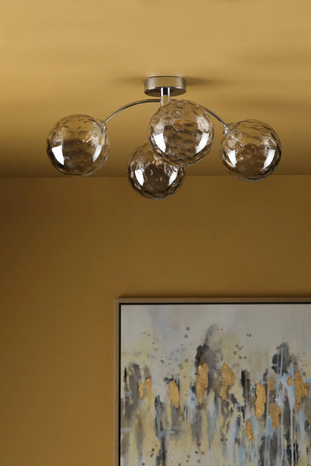 Izzy 4/6Lt Semi Flush Ceiling Light - Various Finishes - Image 7