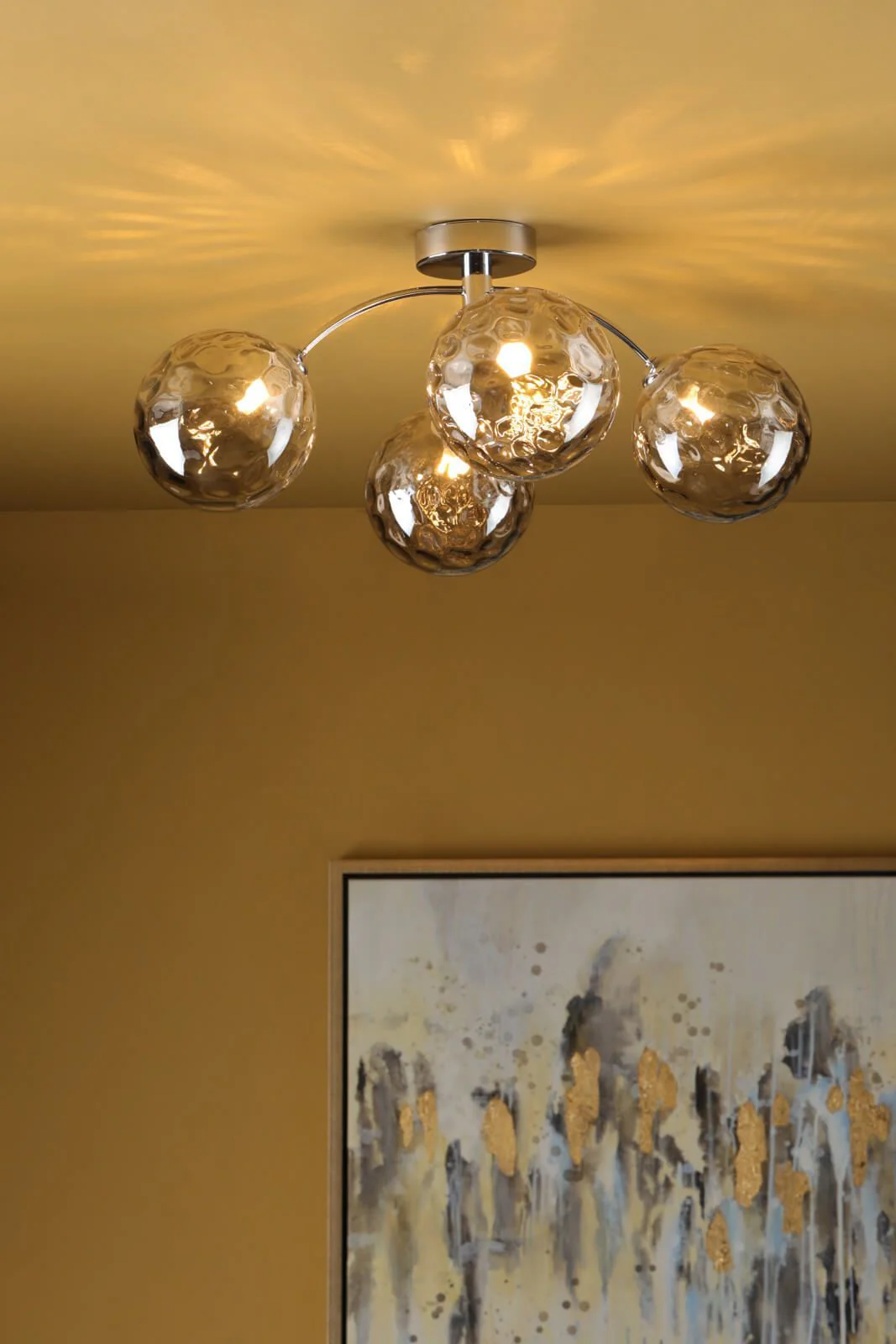 Izzy 4/6Lt Semi Flush Ceiling Light - Various Finishes - Image 8