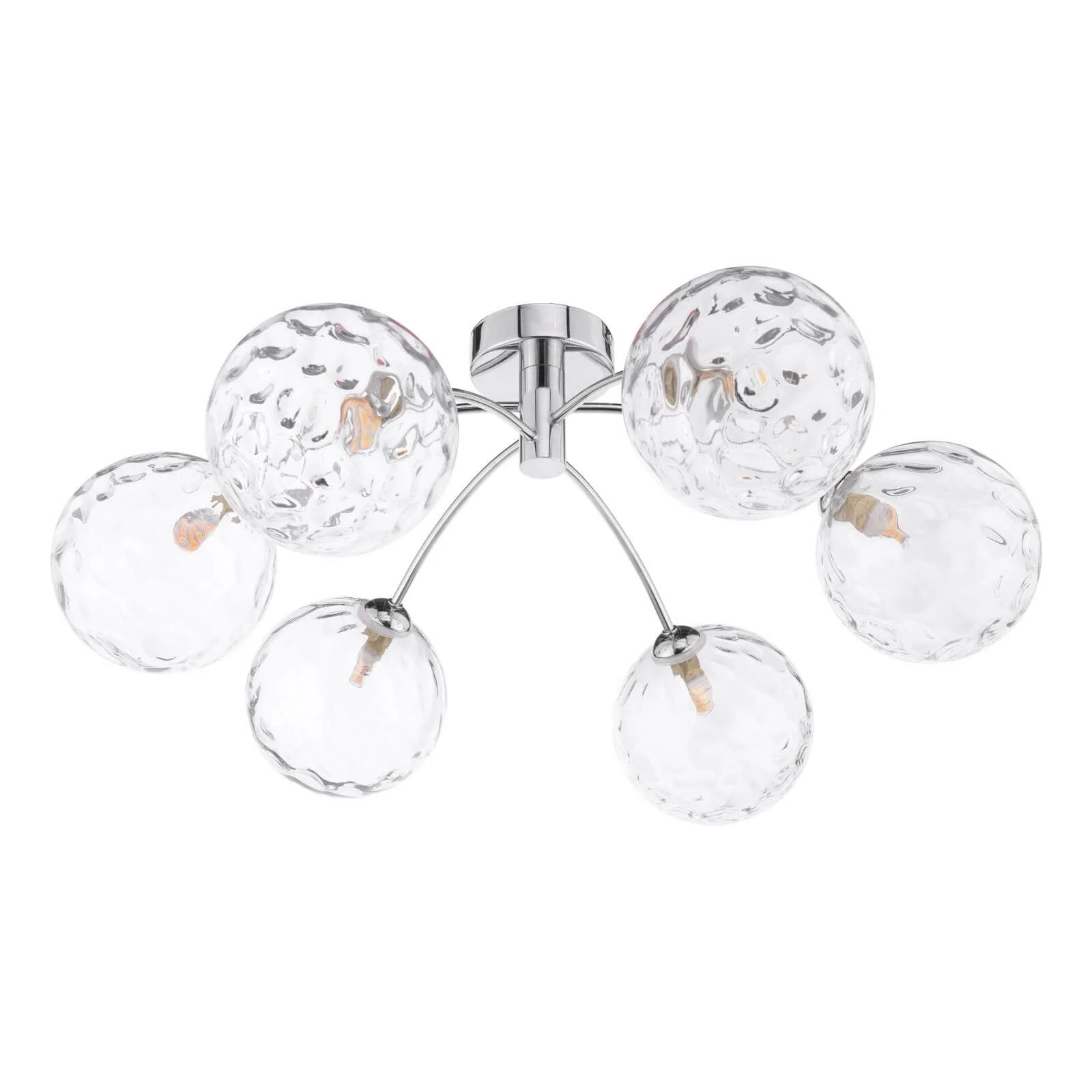 Izzy 4/6Lt Semi Flush Ceiling Light - Various Finishes - Image 9