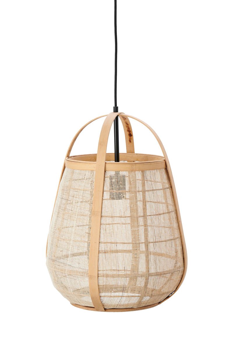 Jacinto  Hanging Lamp Rattan Natural -  Brown Finish - Image 3