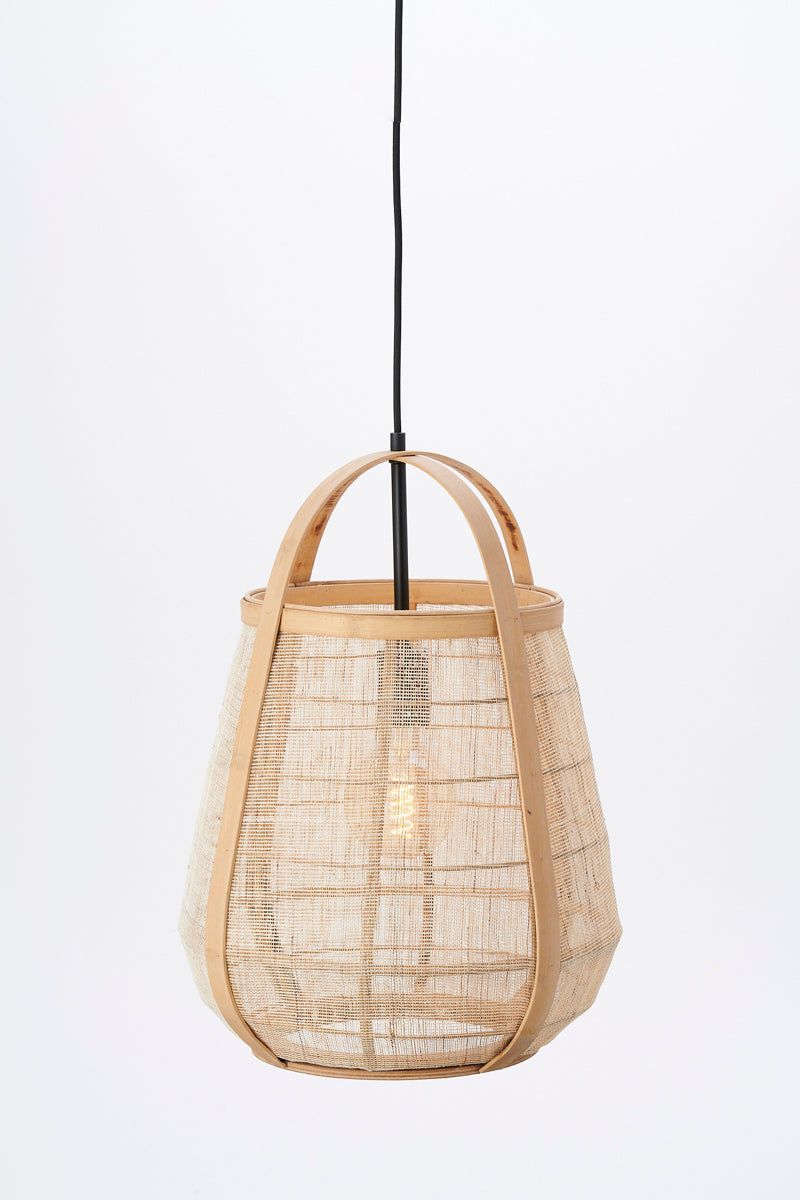 Jacinto  Hanging Lamp Rattan Natural -  Brown Finish - Image 6