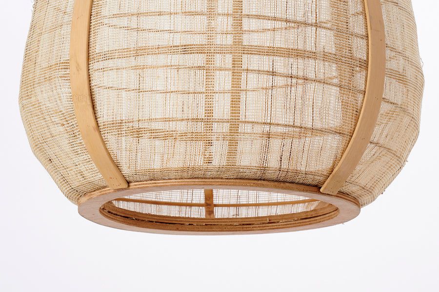 Jacinto  Hanging Lamp Rattan Natural -  Brown Finish - Image 7