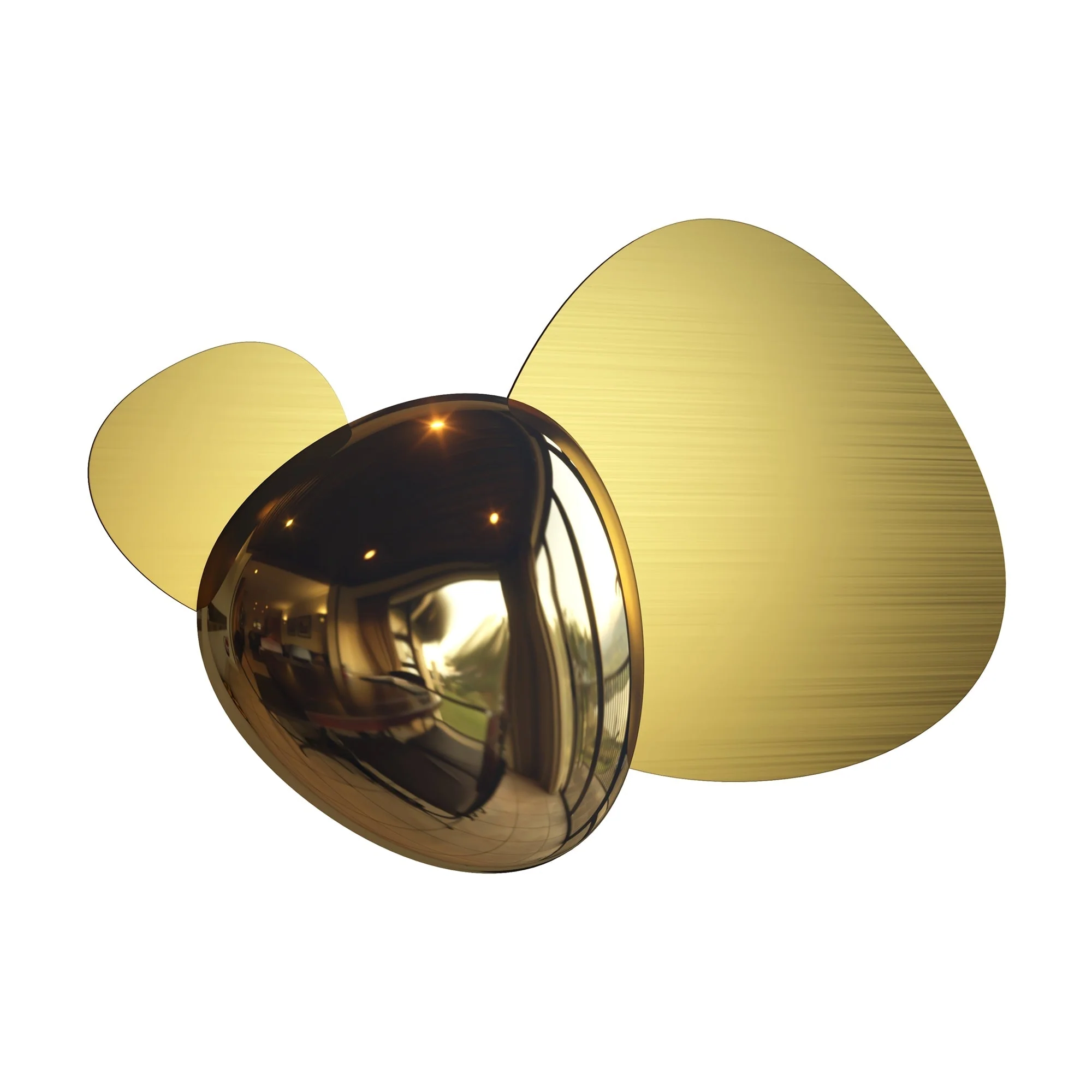 Jack-stone Wall Light Gold/Nickel - Finish - Image 2