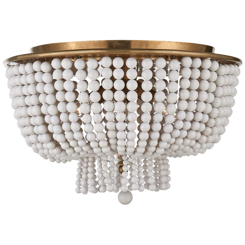 Jacqueline Flush Mount - White/Glass - Image 2