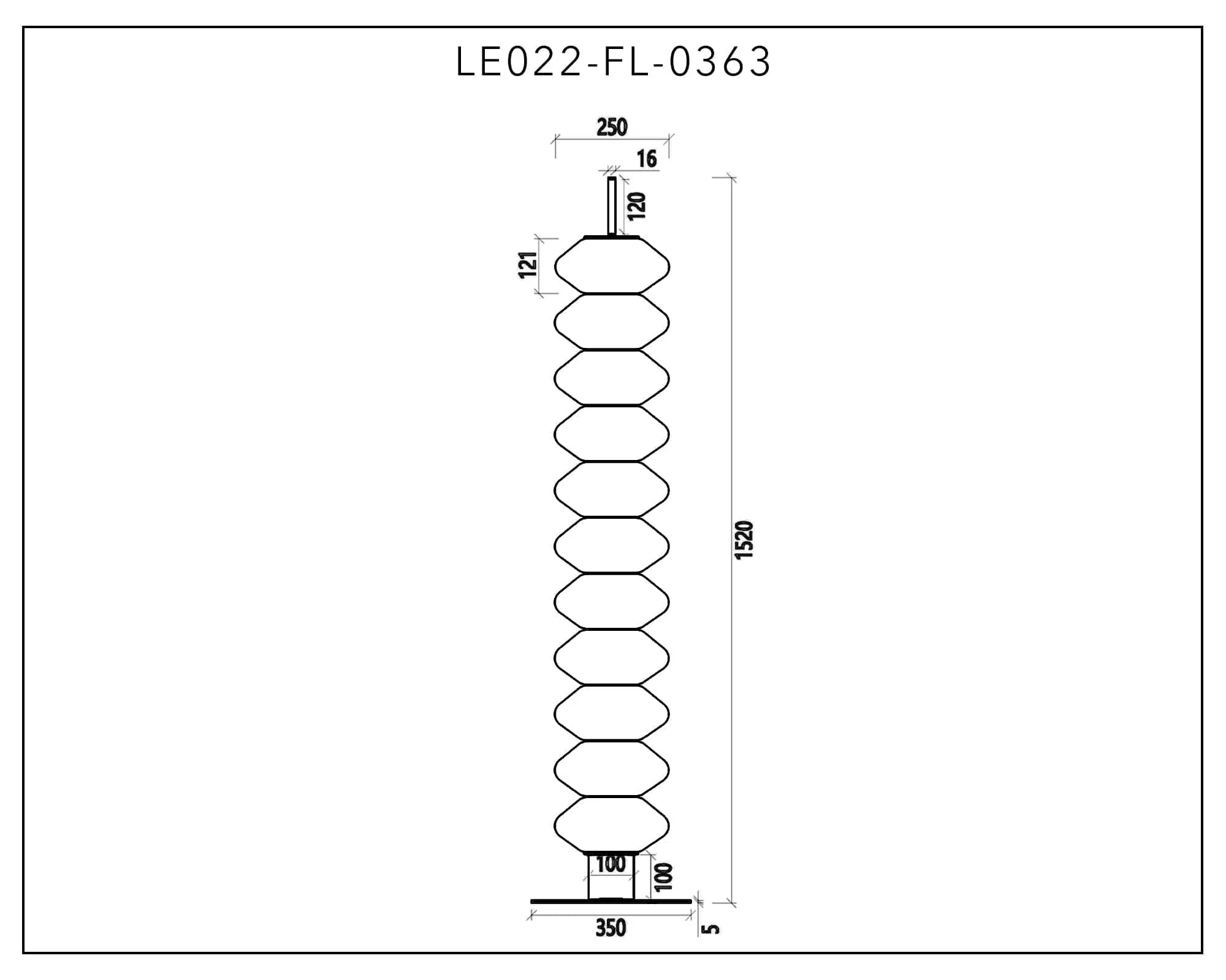 Jana Floor Lamp - White &amp; Black Integrated LED - Image 4