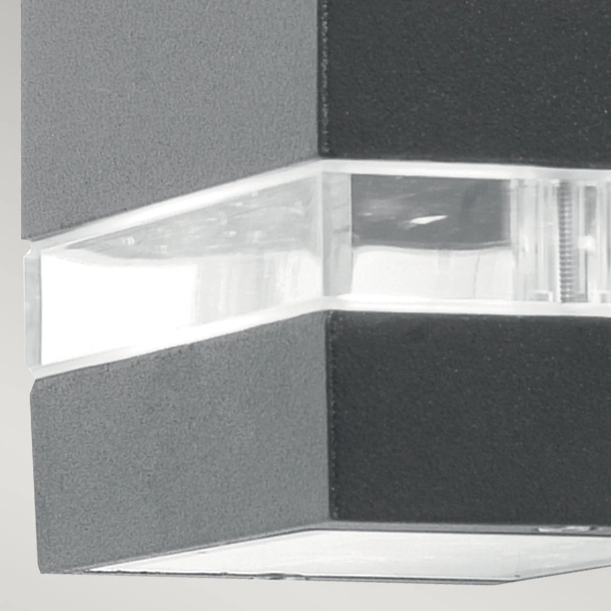 Jannik Down/Up & Down LED Wall Lantern - Dark Grey Finish - Image 3