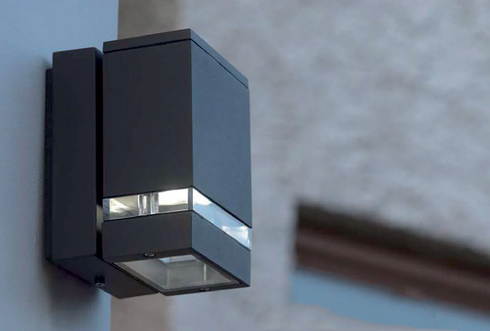 Jannik Down/Up & Down LED Wall Lantern - Dark Grey Finish - Image 4