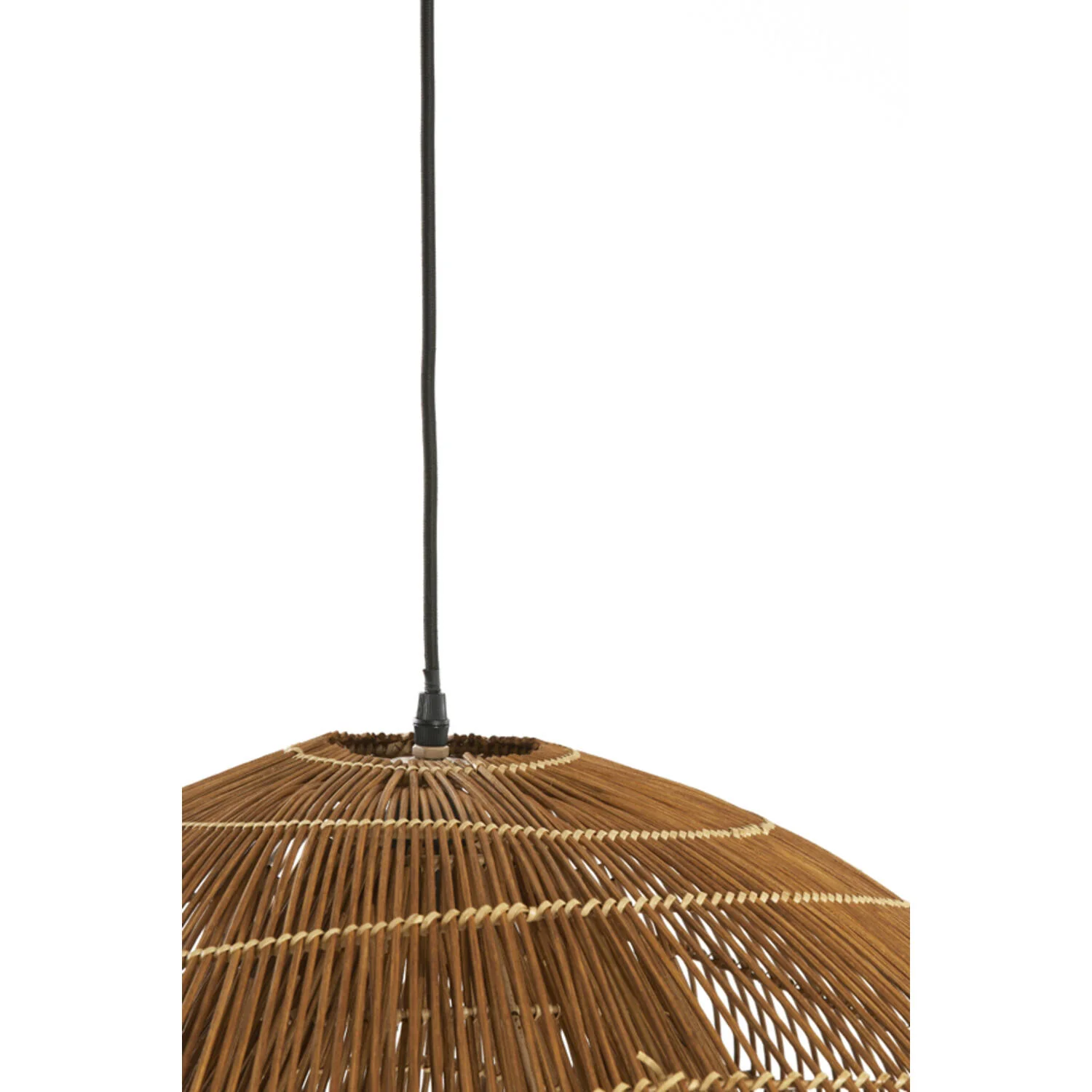 Janzur Hanging Lamp - Light/Dark Rattan - Image 5