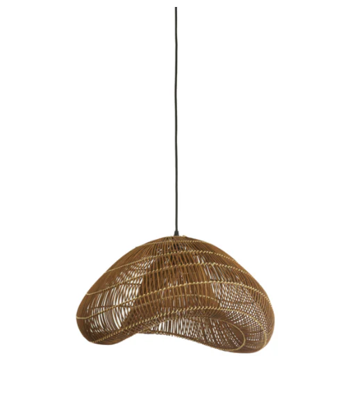 Janzur Hanging Lamp - Light/Dark Rattan - Image 8