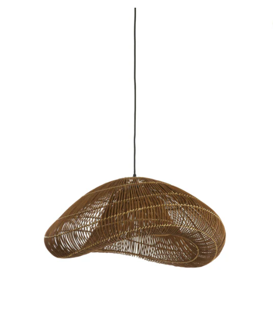 Janzur Hanging Lamp - Light/Dark Rattan - Image 9
