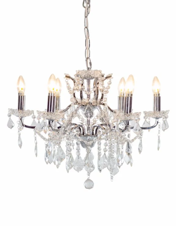 Jasmine 6/12Lt Chandelier Light - Various Finishes - Promotional Offer - Image 2