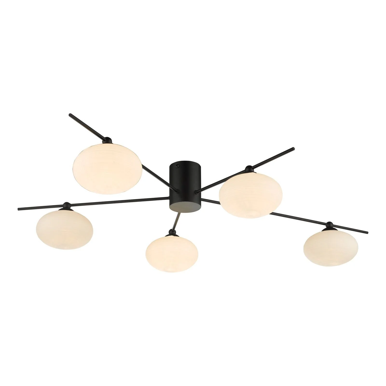 Jasper 5 Light Semi Flush Black - Image 4