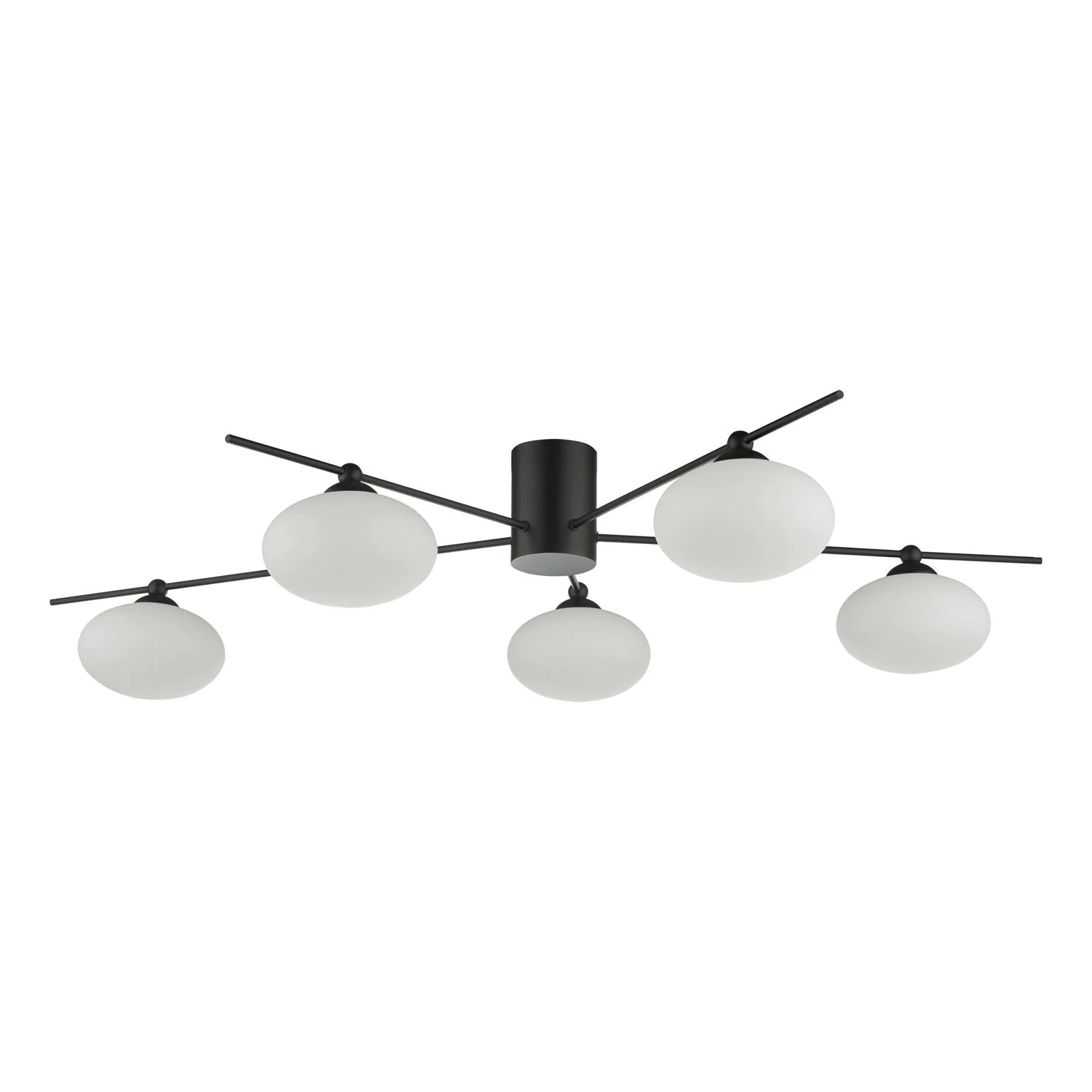 Jasper 5 Light Semi Flush Black - Image 5