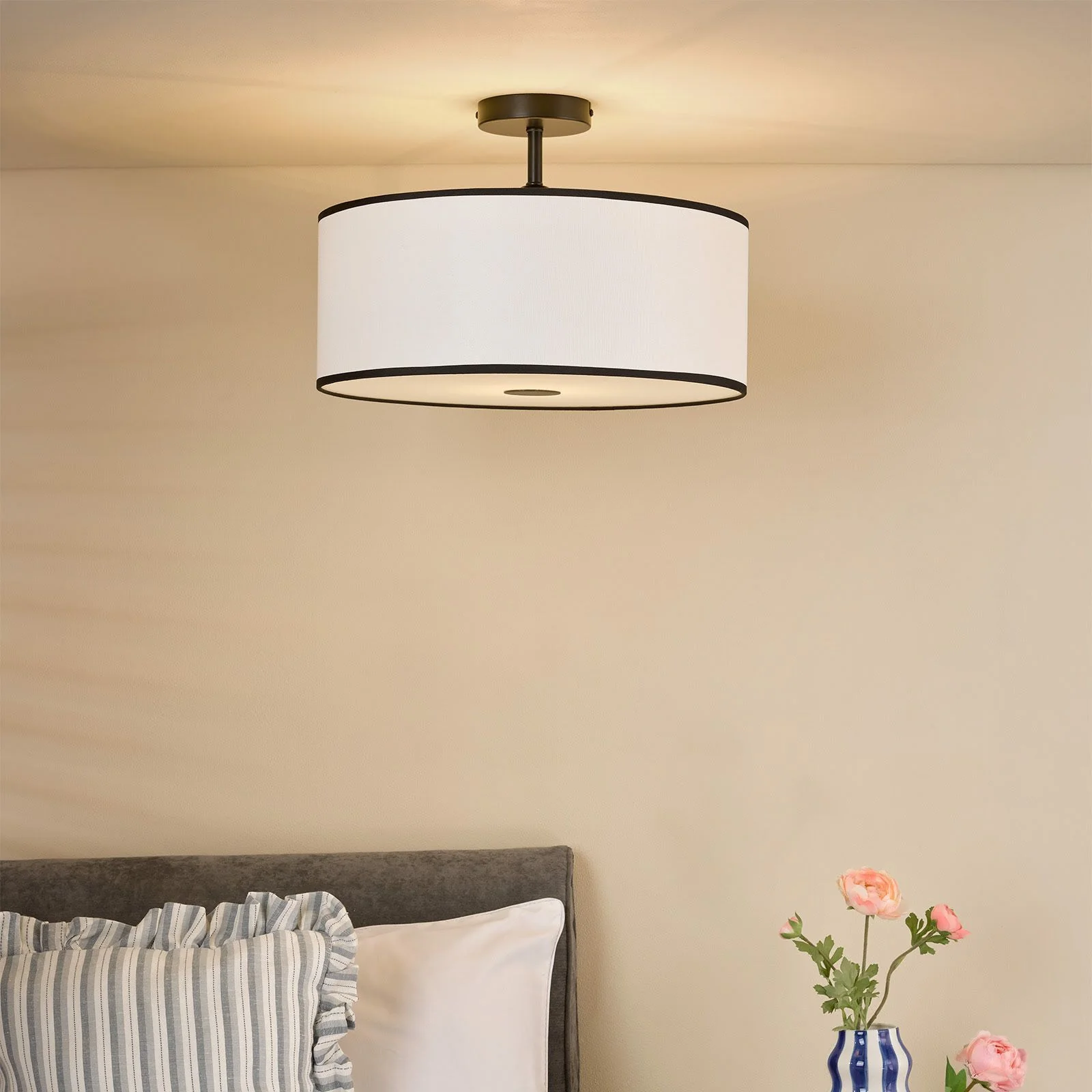 Jemima Easy Fit Pendant - White and White Frosted Acrylic With Shade - Image 4