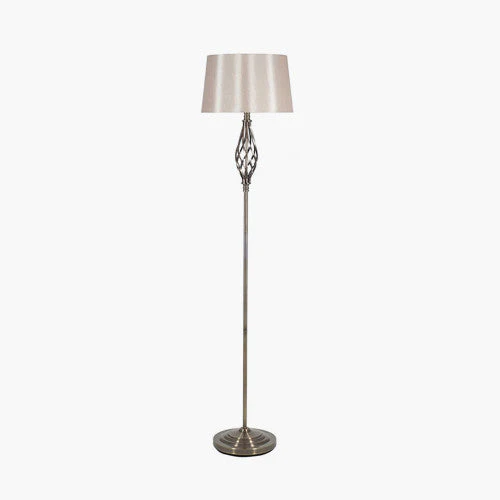 Jenna Metal Twist Detail Floor Lamp - Image 2