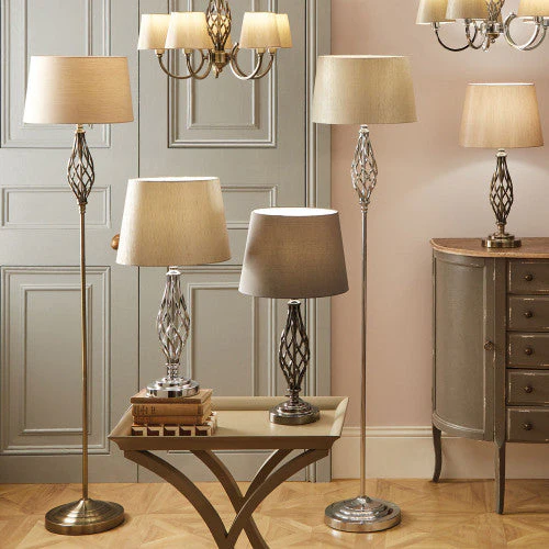 Jenna Metal Twist Detail Floor Lamp - Image 3