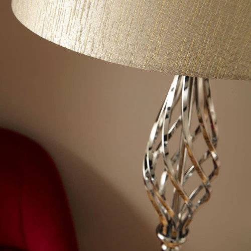 Jenna Metal Twist Detail Floor Lamp - Image 4