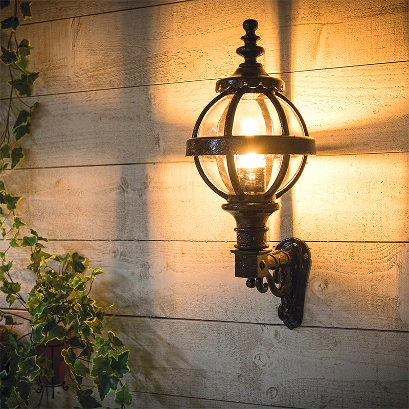Jericho 1Lt Wall Lamp - Cast Iron - Image 4