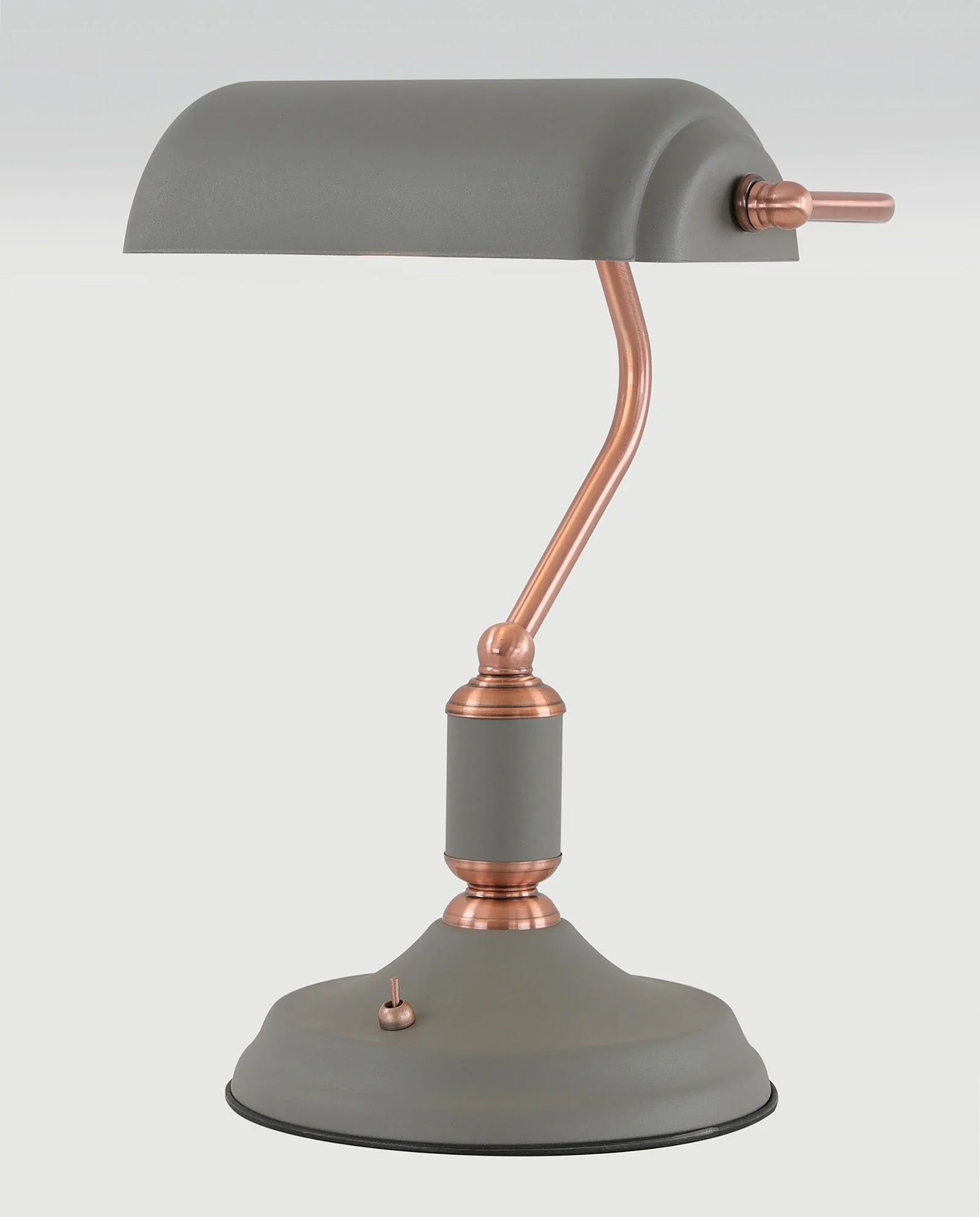 Jetson Table Lamp 1 Light With Toggle Switch, Satin Nickel & Sand White/Graphite & Copper/Sand Grey & Copper IP20 - Image 6