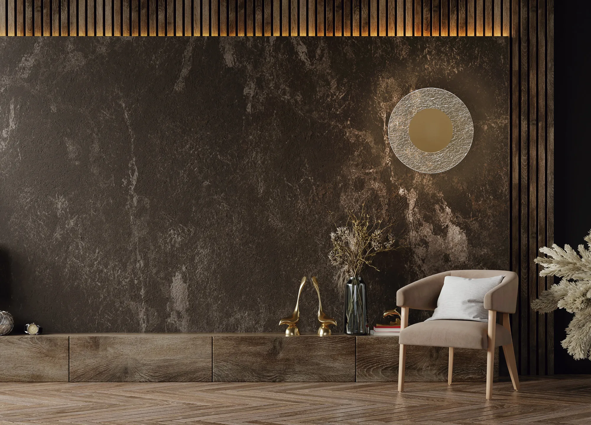Jewel LED Wall Lamp - Gold Large - Promotional Offer - Image 2