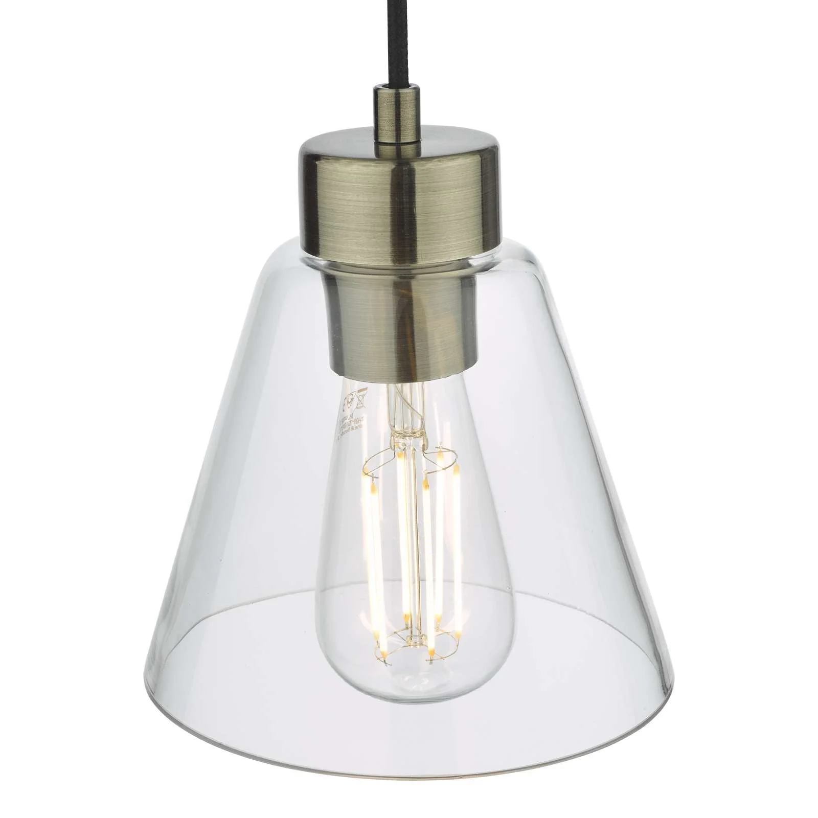 Jie 1 Light Pendant Antique Brass - Promotional Offer - Image 2