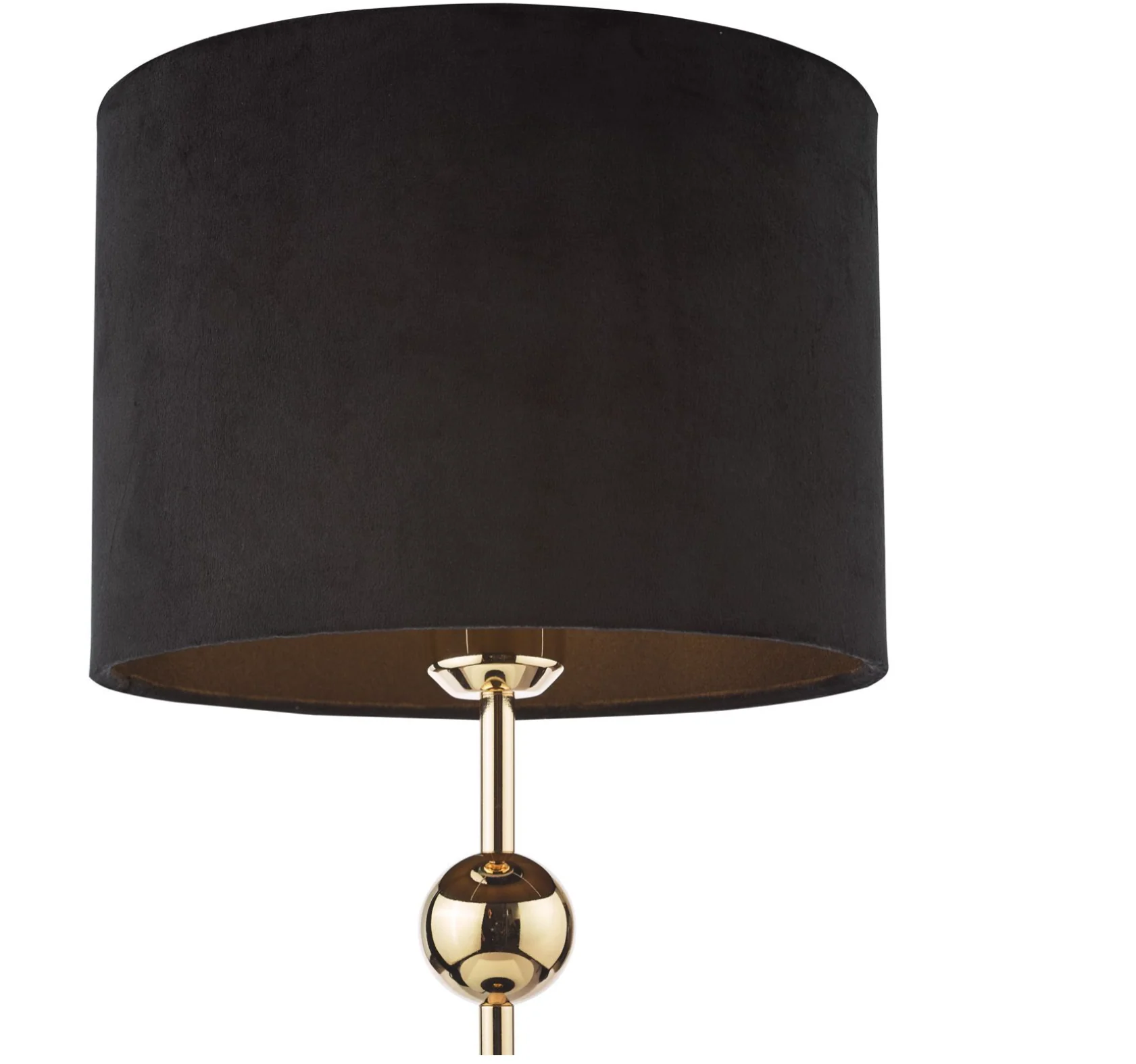 Jillian Table Lamp Marble and Polished Gold With Shade - Image 4