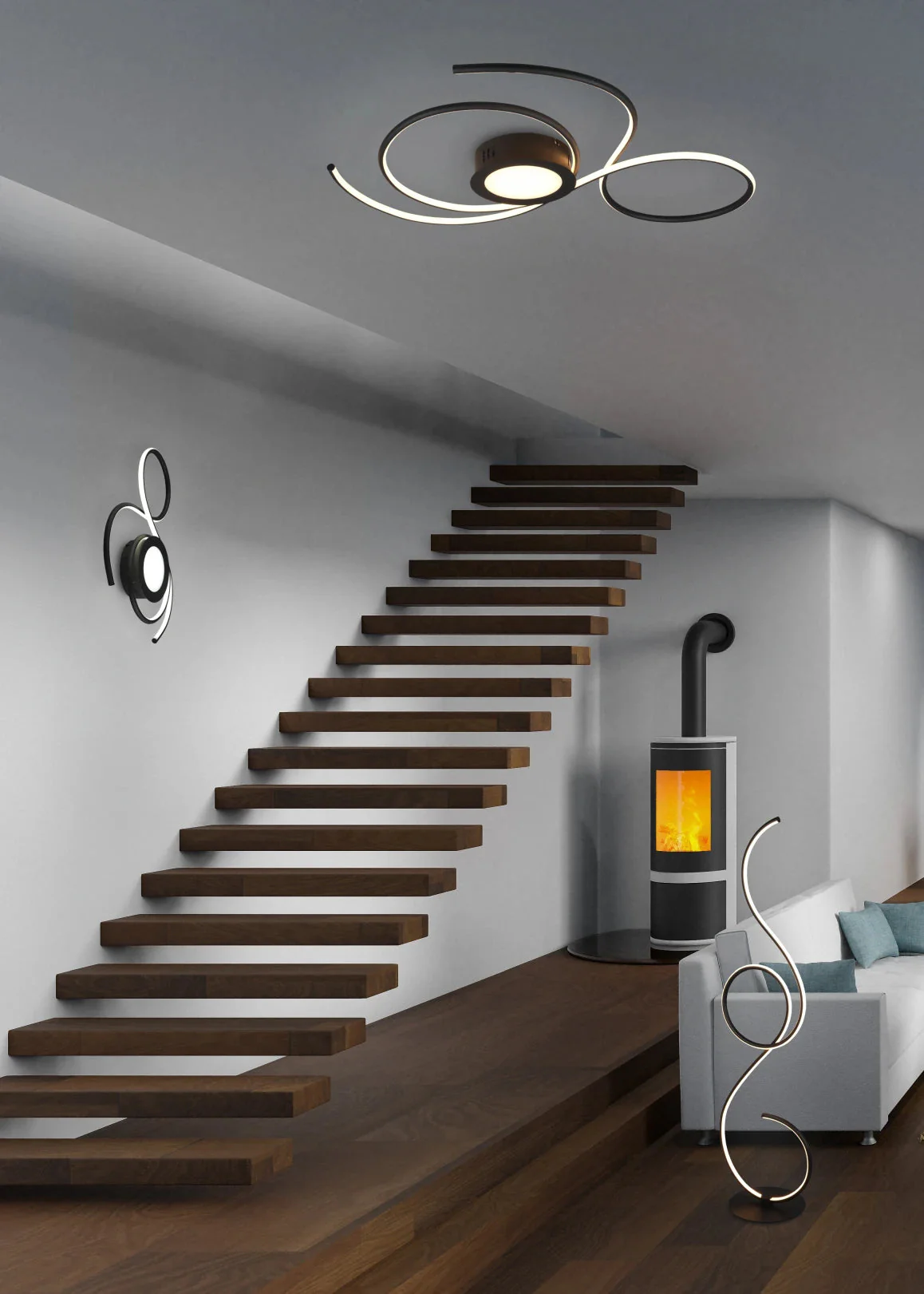 Jive Modern LED Floor Lamp - Image 3