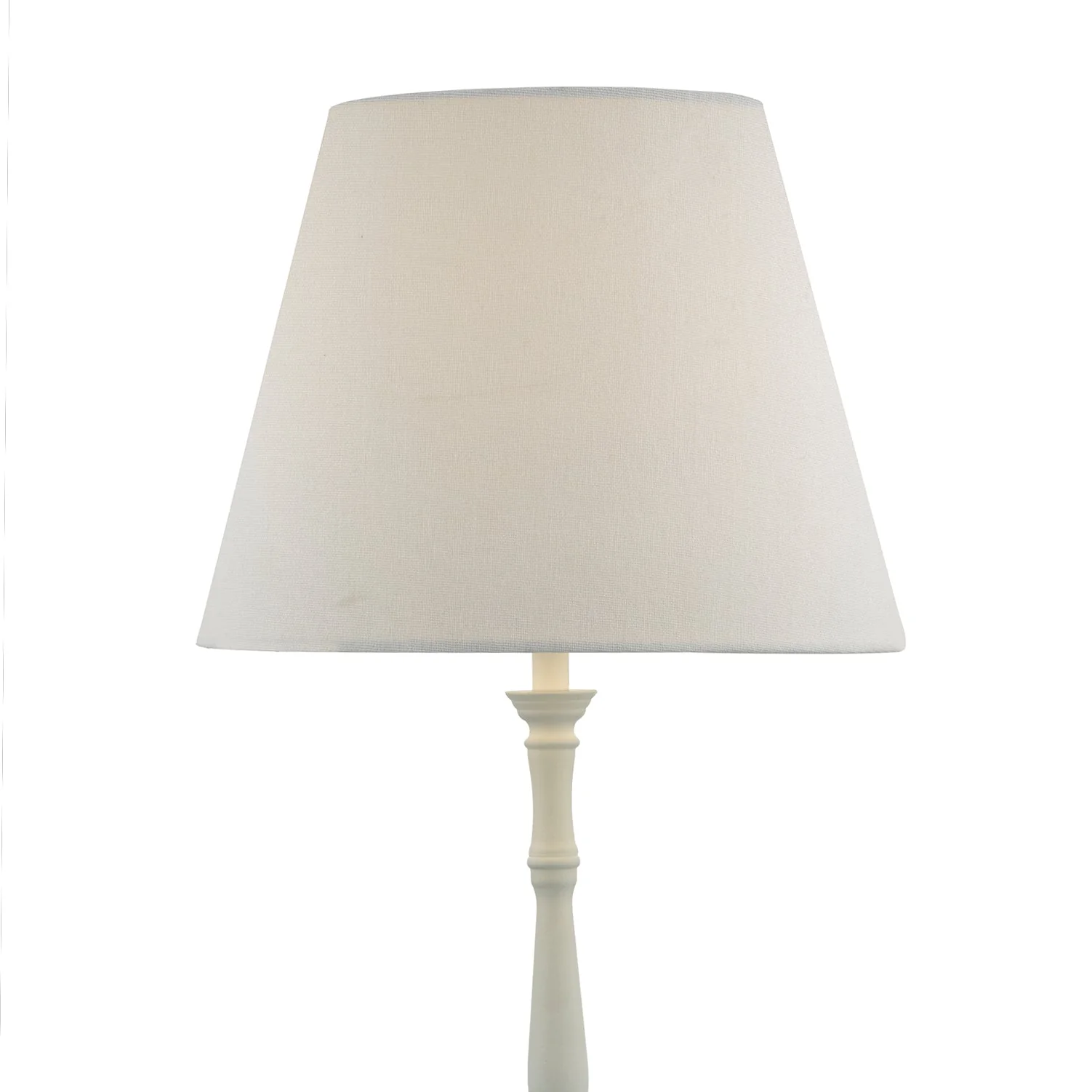 Joanna Table Lamp- Matt White With Shade E14 - Image 3