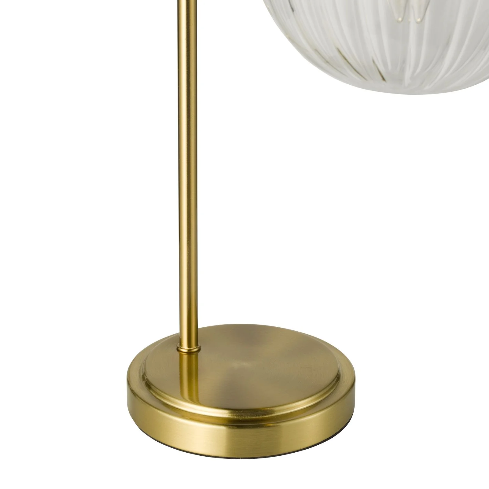 Jocelyn Table Lamp- Natural Brass and Glass - Image 3
