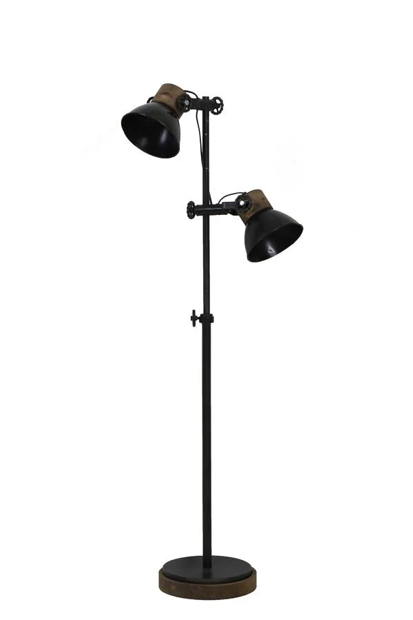Jody Floor Lamp - Black & Zinc Weather Barn Finish - Image 4