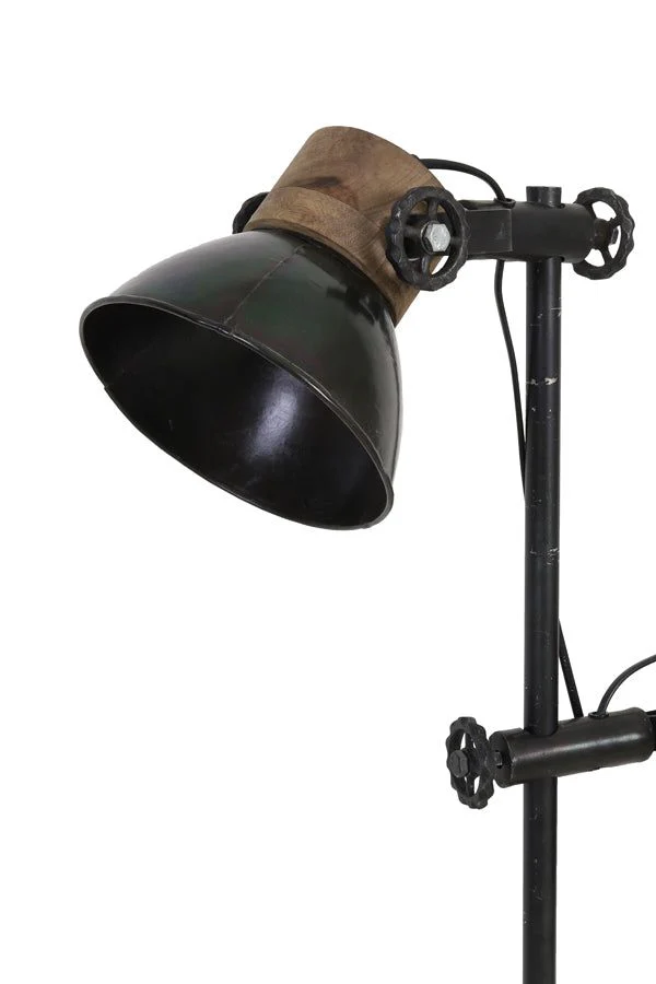 Jody Floor Lamp - Black & Zinc Weather Barn Finish - Image 6