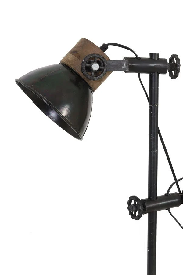 Jody Floor Lamp - Black & Zinc Weather Barn Finish - Image 7