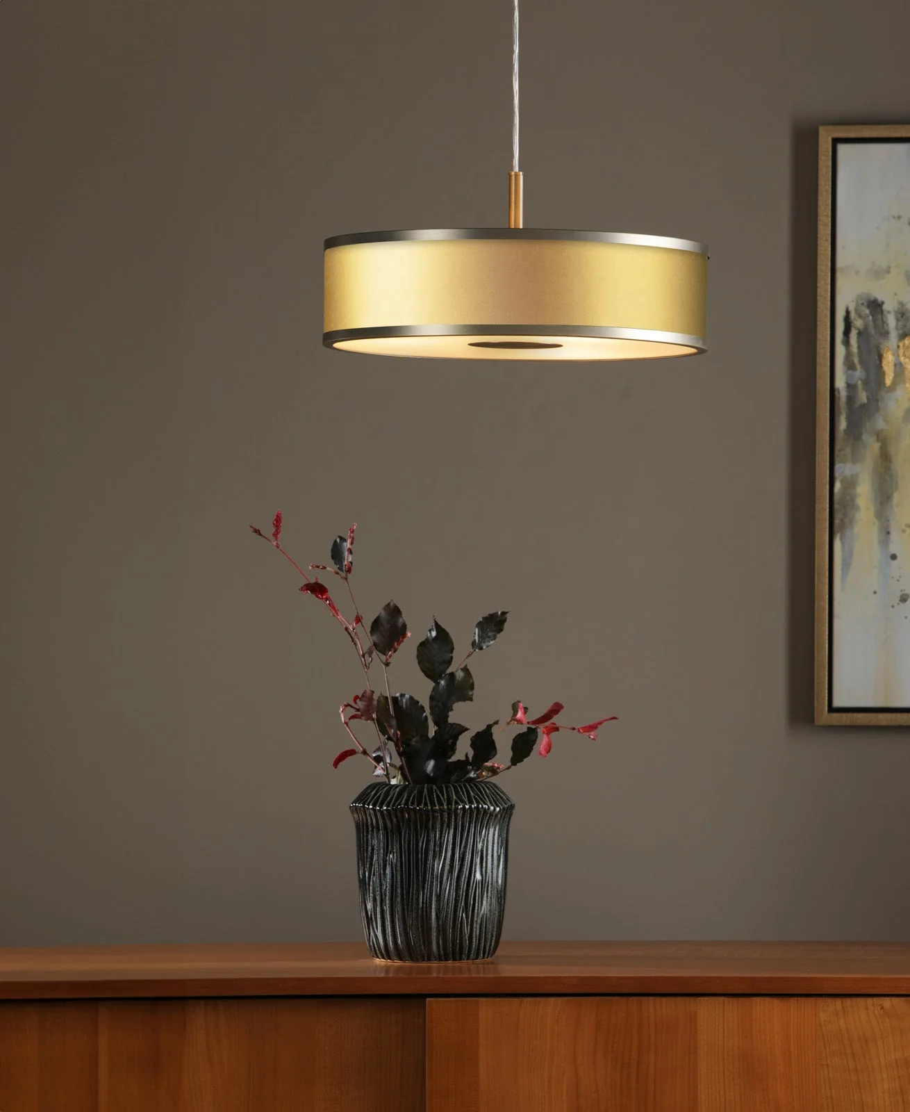 Jolyon 3/6Lt Pendant Brushed Brass With Bespoke Various Finishes - Image 4
