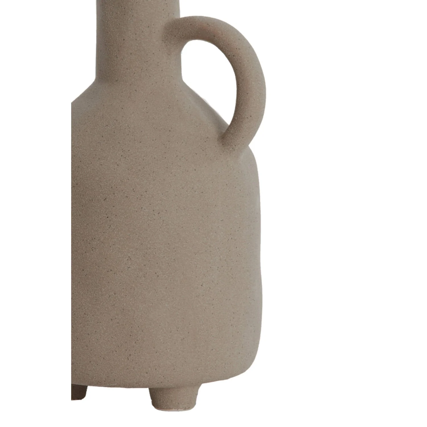 Jonai Decorative Vase - Matt Brown Ceramic - Image 4