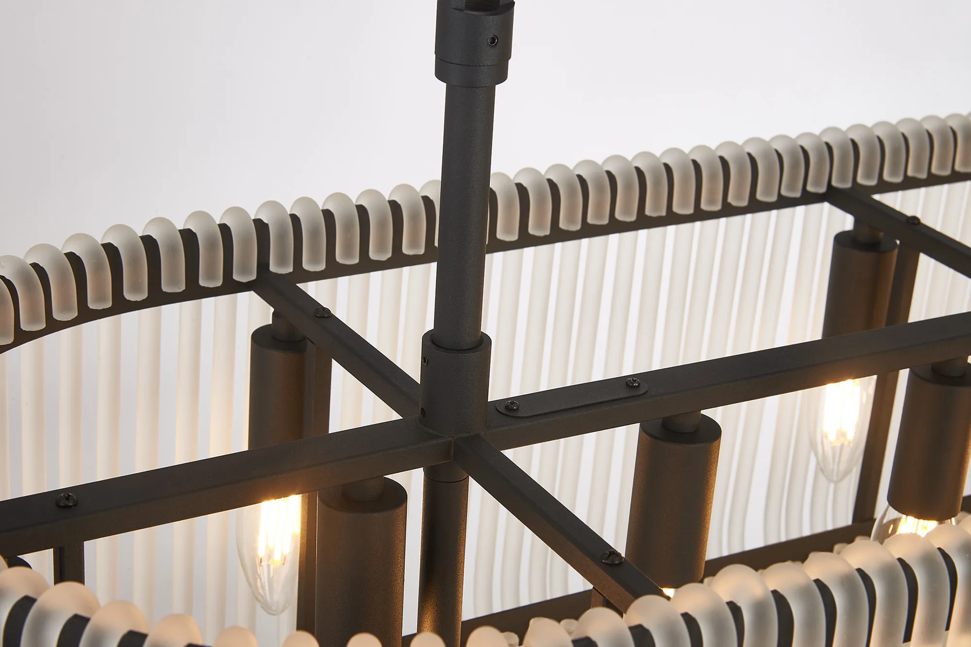 Jonas 100 x 35cm Oval Linear Pendant - Various Finishes - Image 20