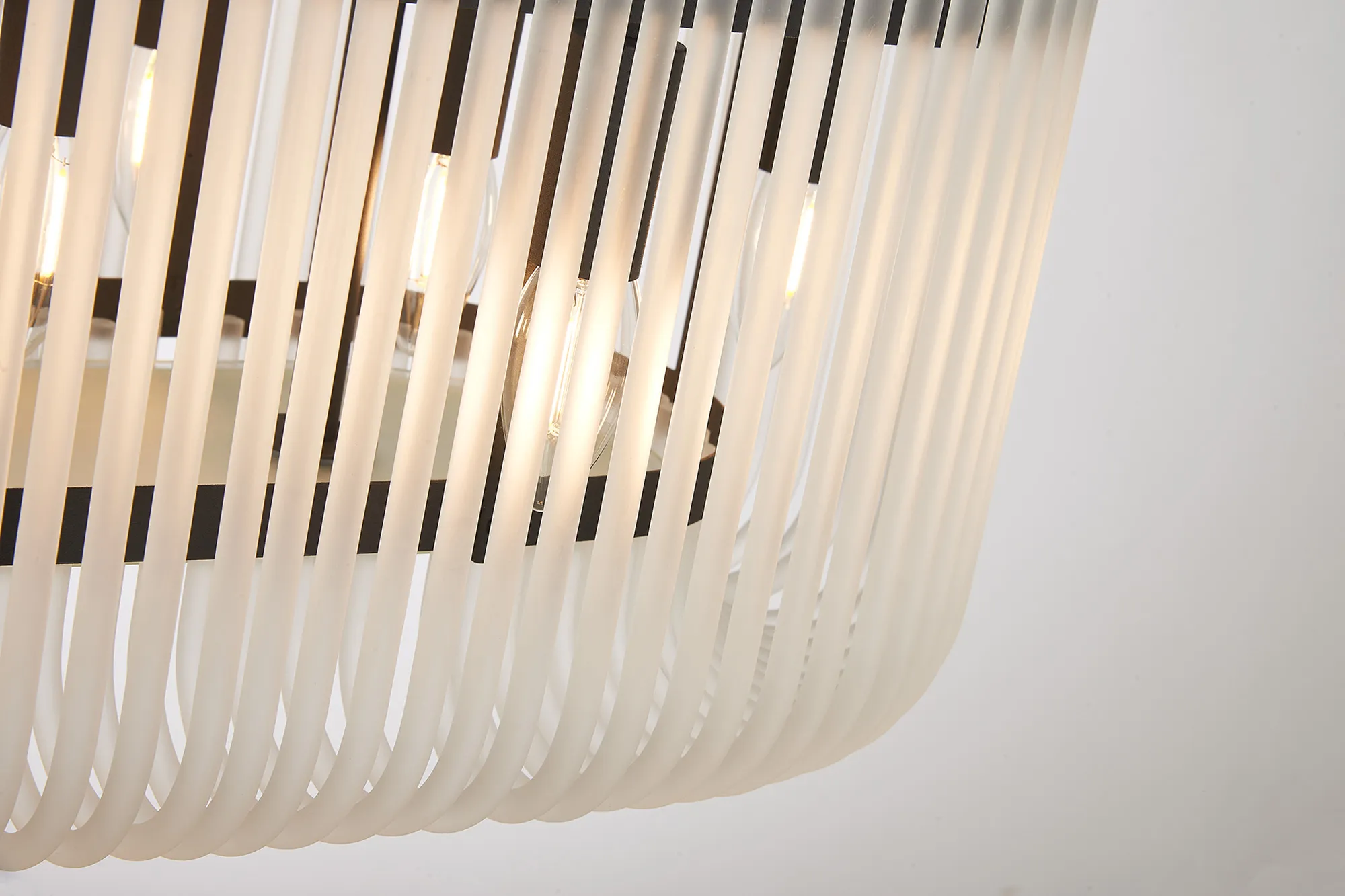 Jonas 100 x 35cm Oval Linear Pendant - Various Finishes - Image 21