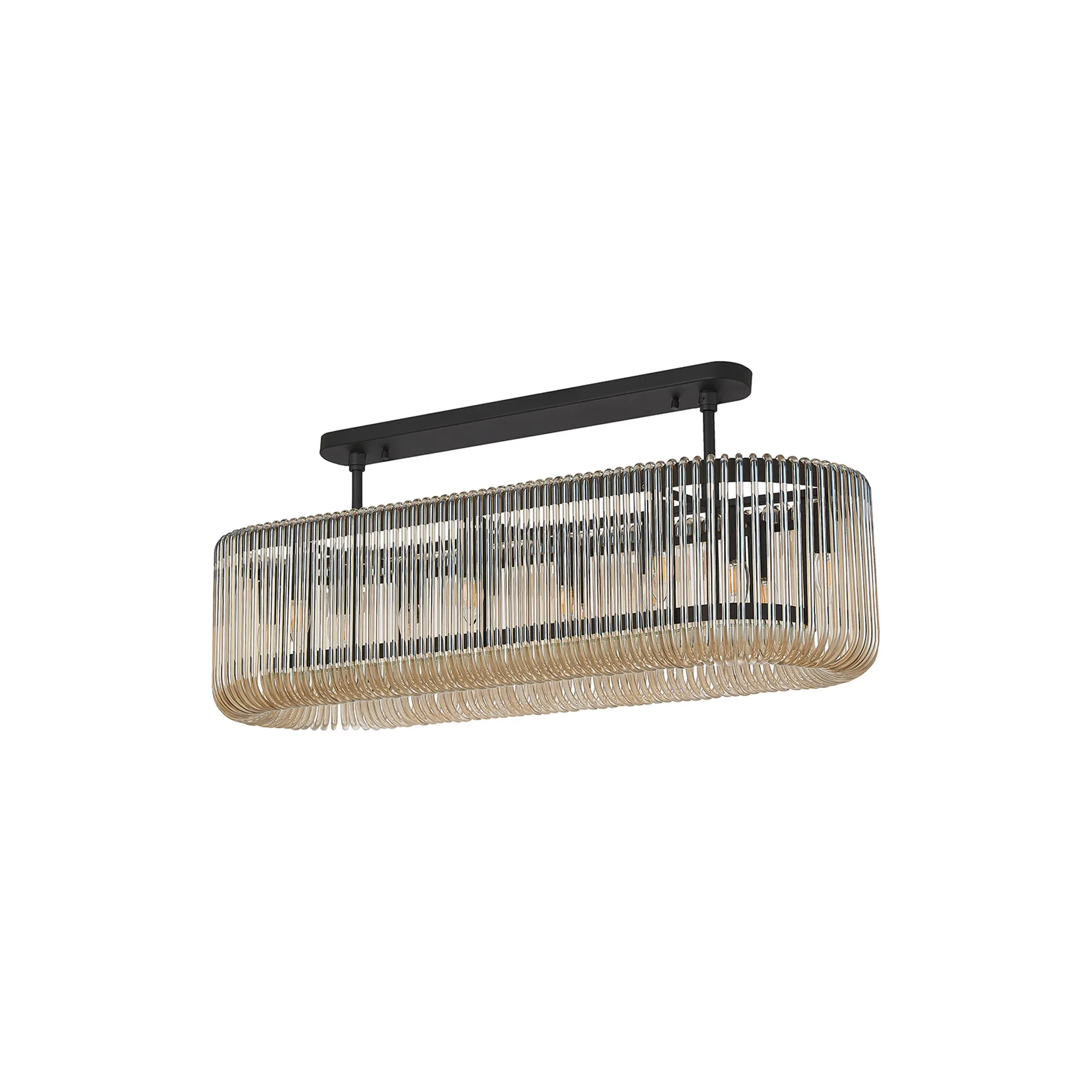Jonas 100 x 35cm Oval Linear Pendant - Various Finishes - Image 24