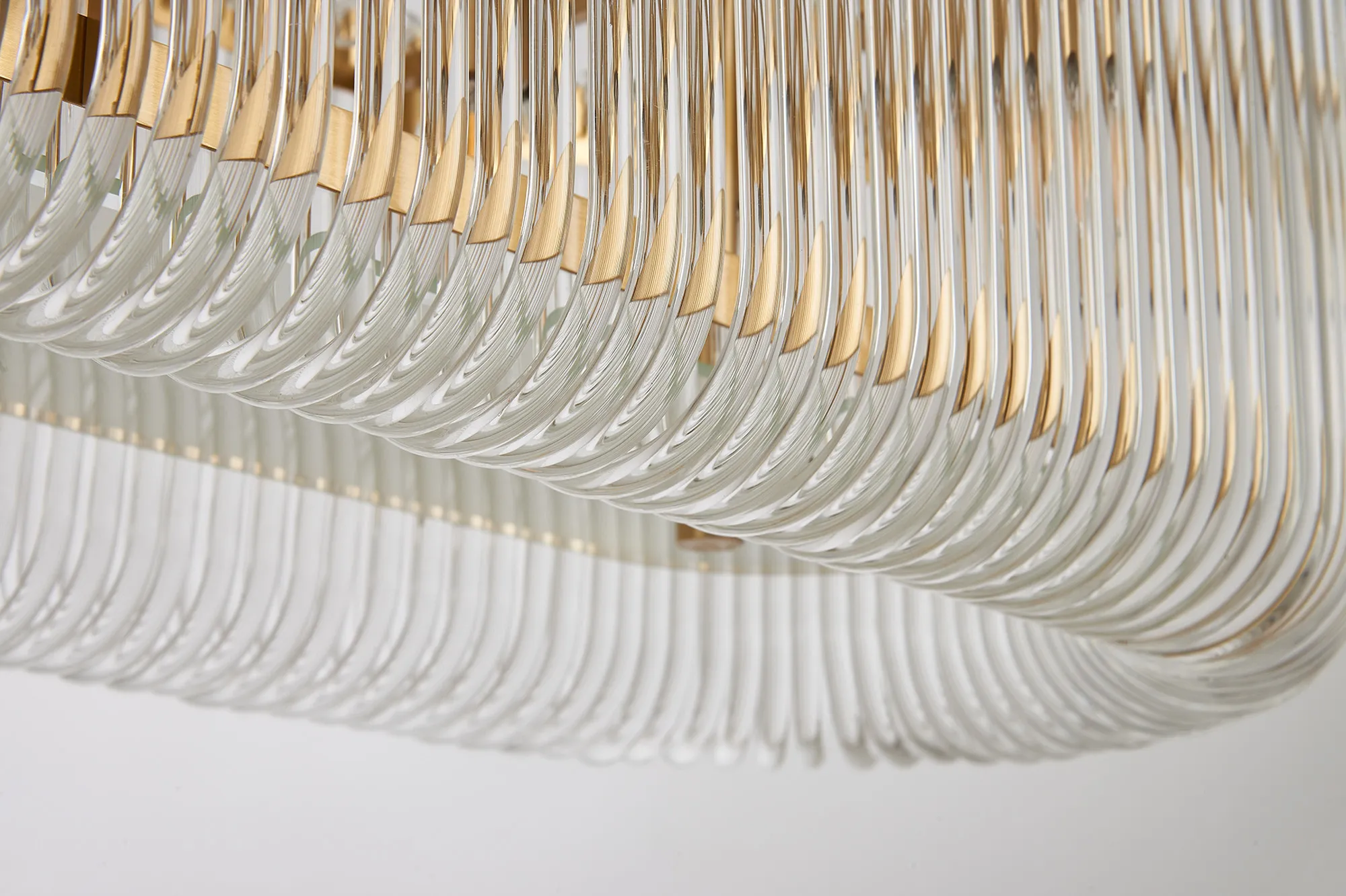 Jonas 100 x 35cm Oval Linear Pendant - Various Finishes - Image 31